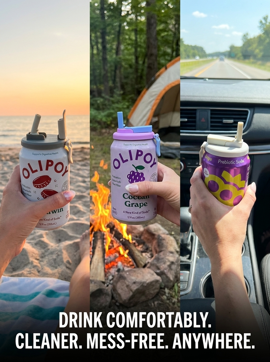 Soda Can Lid with Straw – Turns cans into cups