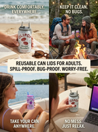 Soda Can Lid with Straw – Turns cans into cups